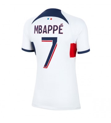Lacne Ženy Futbalové dres Paris Saint-Germain Kylian Mbappe #7 2023-24 Krátky Rukáv - Preč
